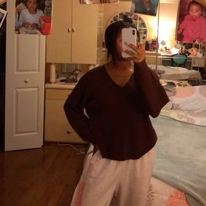 Burgundy sweater